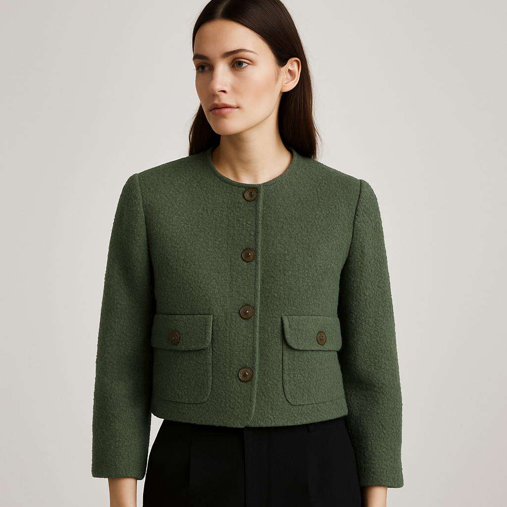 Veste courte en vert adulte